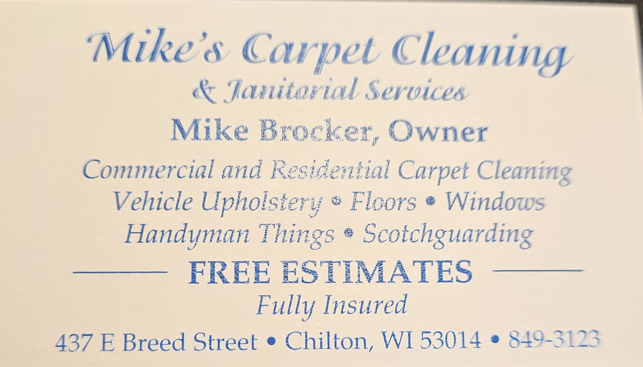 Mike’s Carpet Cleaning & Janitorial LLC