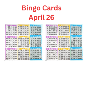 Bingo Cards Donation